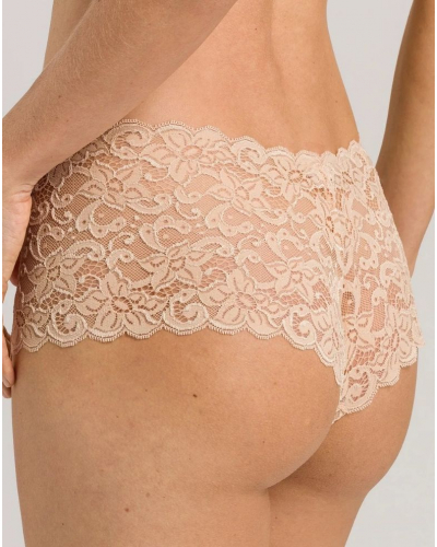 Culotte femme taille basse dentelle Hanro Moments (Beige)