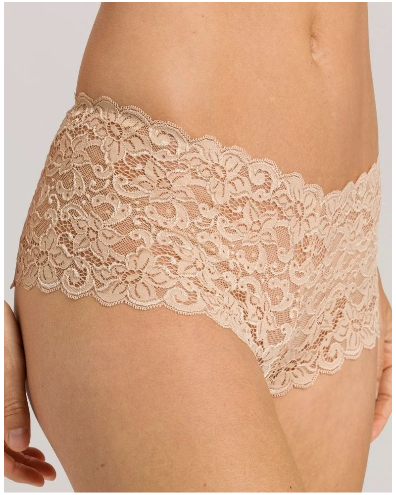Culotte femme taille basse dentelle Hanro Moments (Beige)