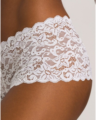 Slip taille basse femme Hanro Moments (Blanc)