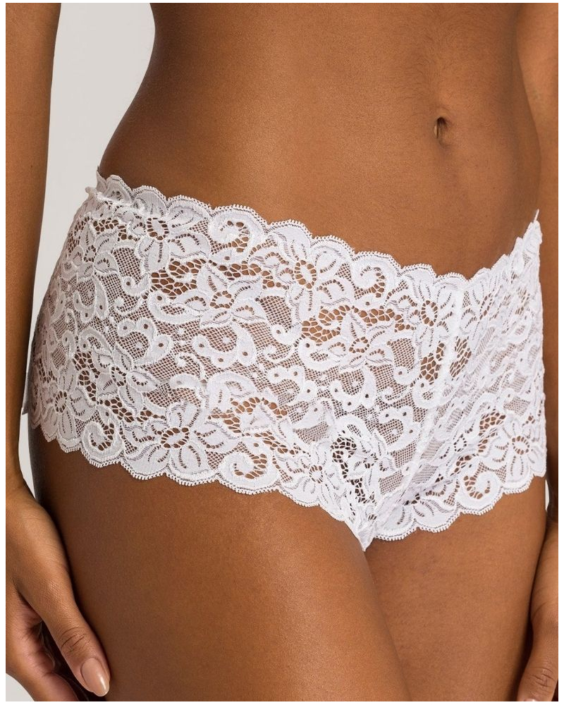 Slip taille basse femme Hanro Moments (Blanc)