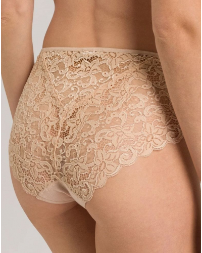 Women's midi briefs 100% cotton Hanro Moments (Beige)