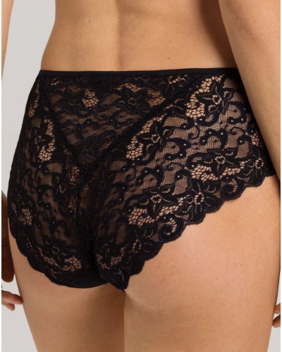 Women's midi brief 100% cotton Hanro Moments (Black)