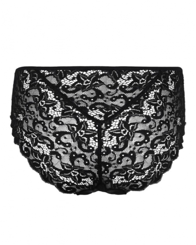 Women's midi brief 100% cotton Hanro Moments (Black)