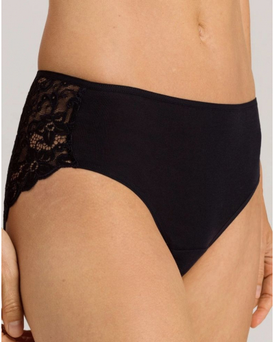 Braga midi para mujer 100% algodón Hanro Moments (Negro)