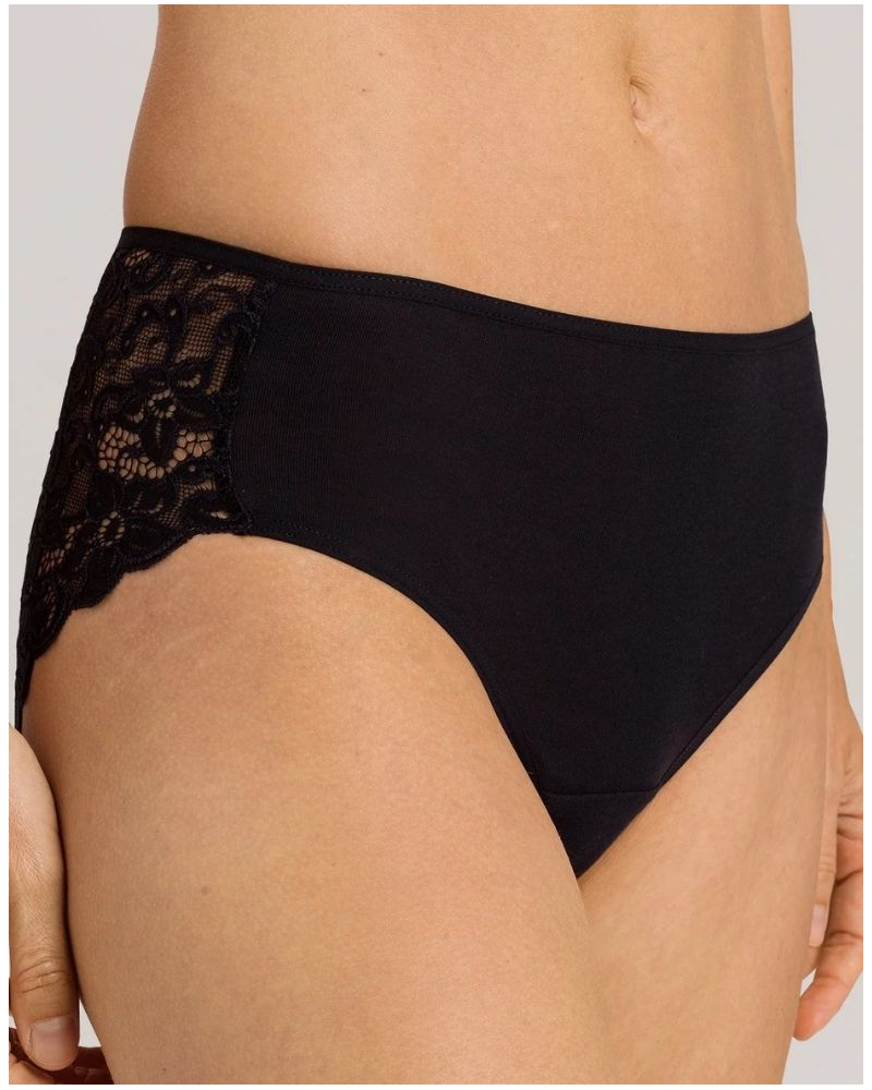 Braga midi para mujer 100% algodón Hanro Moments (Negro)