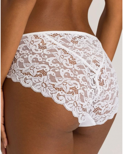 Slip midi femme 100% coton Hanro Moments (Blanc)