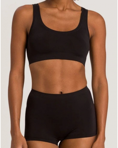 Boxer femme Hanro Touch Feeling (Noir)