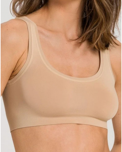 Seamless bralette Hanro Touch Feeling (Beige)
