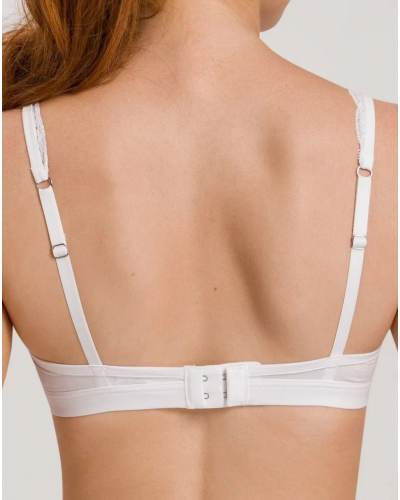 Sujetador sin aros de algodón Hanro Cotton Lace (Blanco)