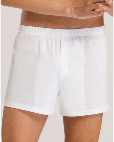 Caleçon homme boutonné 100% Coton Hanro Cotton Sporty (Blanc)
