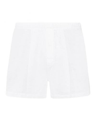 Caleçon homme boutonné 100% Coton Hanro Cotton Sporty (Blanc)