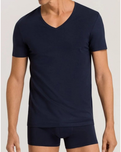 Bóxers hombres de algodón Hanro Cotton Superior (Marine)