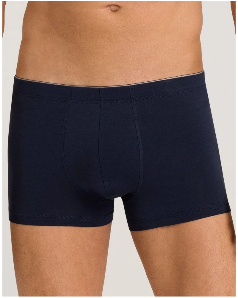 Boxer homme en coton Hanro Cotton Superior (Marine)