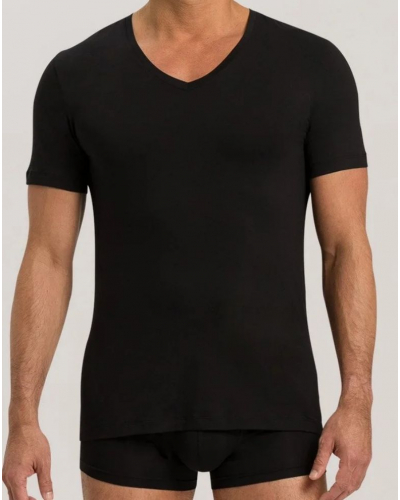 Boxer homme en coton Hanro Cotton Superior (Noir)