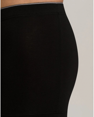 Bóxers hombres de algodón Hanro Cotton Superior (Negro)