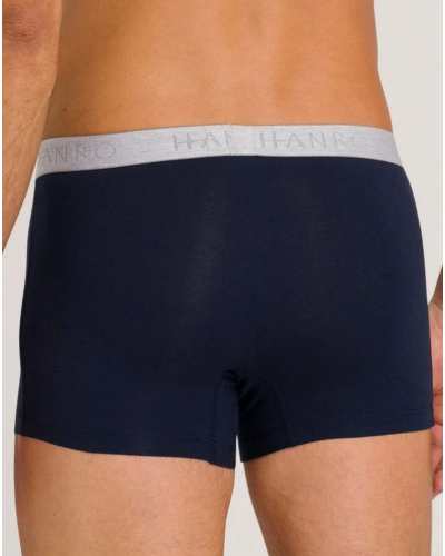 Pack of 2 men cotton trunks Hanro Cotton Essentials (Light Melange/Deep Navy)