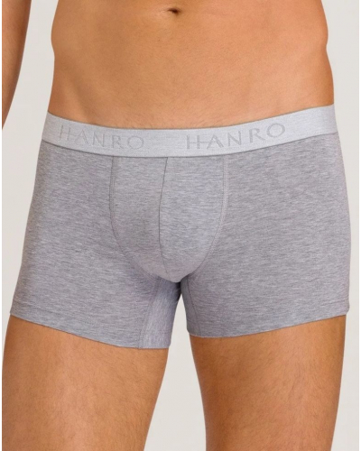 Paquete de 2 shortys hombres de algodón Hanro Cotton Essentials (Light Melange/Deep Navy)