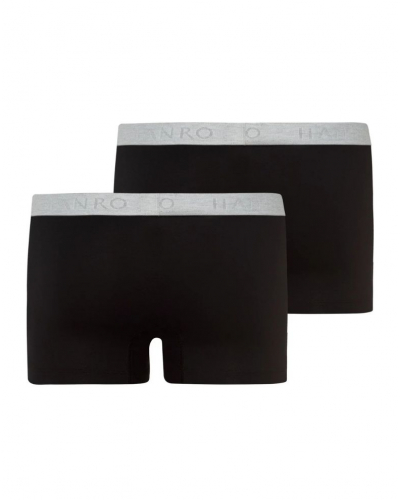 Lot de 2 shortys homme coton Hanro Cotton Essentials (Noir)