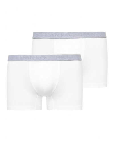 Pack of 2 men cotton trunks Hanro Cotton Essentials (White)