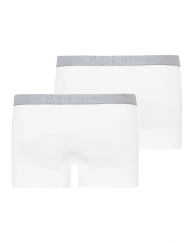 Lot de 2 shortys homme coton Hanro Cotton Essentials (Blanc)