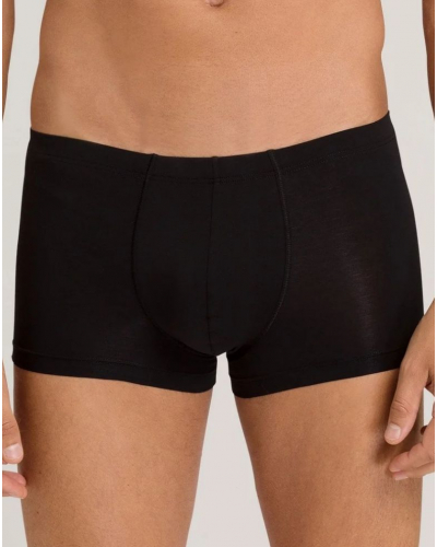 Bóxers hombres de algodón corto Hanro Cotton Sensation (Negro)