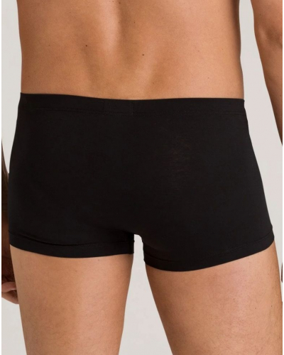 Bóxers hombres de algodón corto Hanro Cotton Sensation (Negro)
