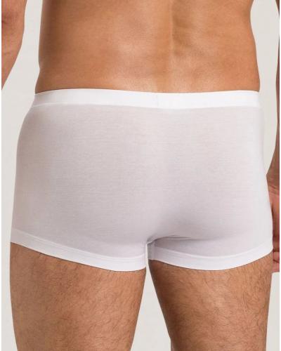 Boxer homme court en coton Hanro Cotton Sensation (Blanc)