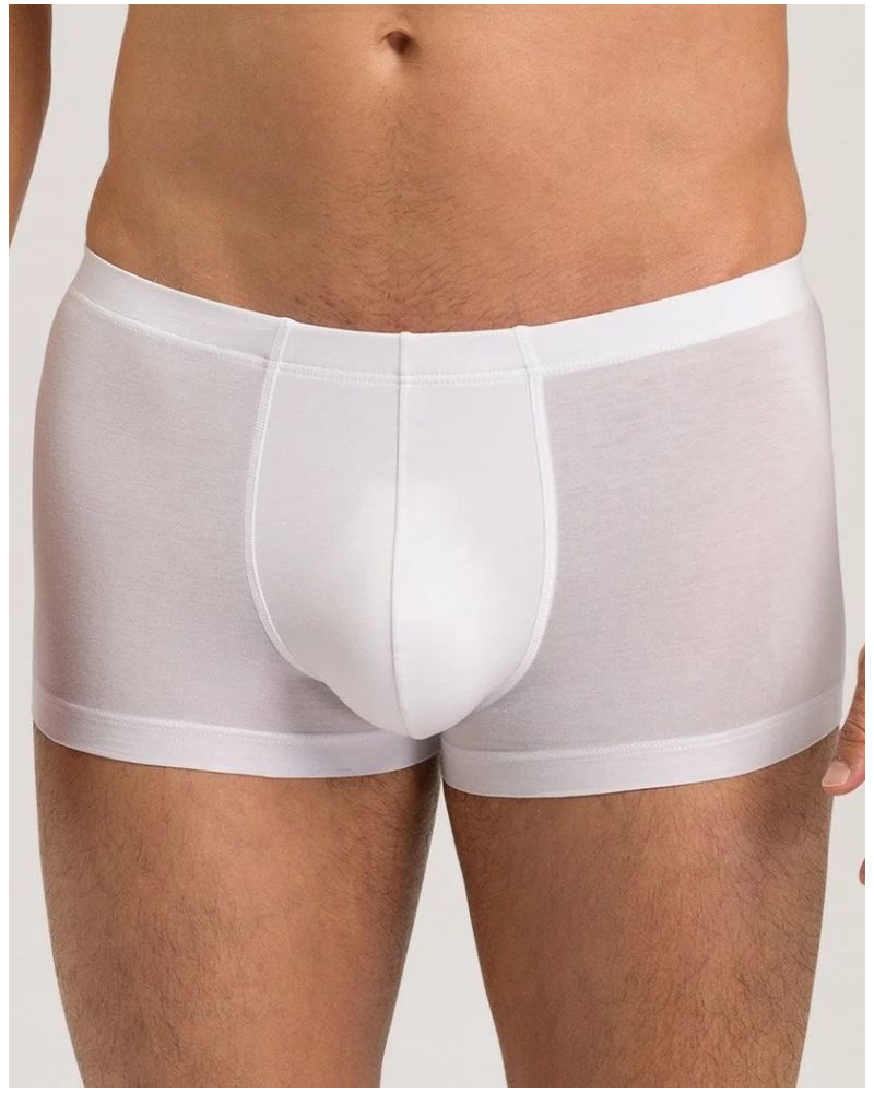 Men short cotton boxers Hanro Cotton Sensation (White)