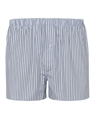 Caleçon homme 100% Coton Hanro Fancy Woven (Light Stripe Grey)