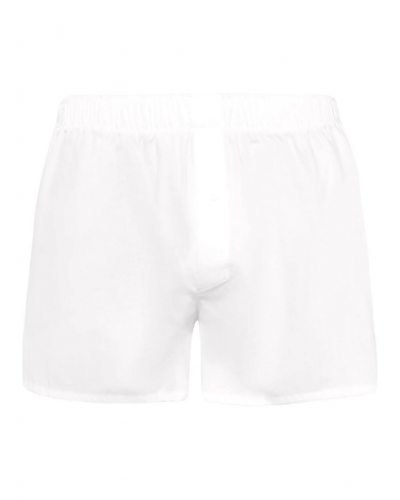 Caleçon homme 100% Coton Hanro Fancy Woven (Blanc)