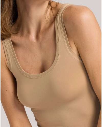 Débardeur femme bretelles larges Hanro Touch Feeling (Beige)