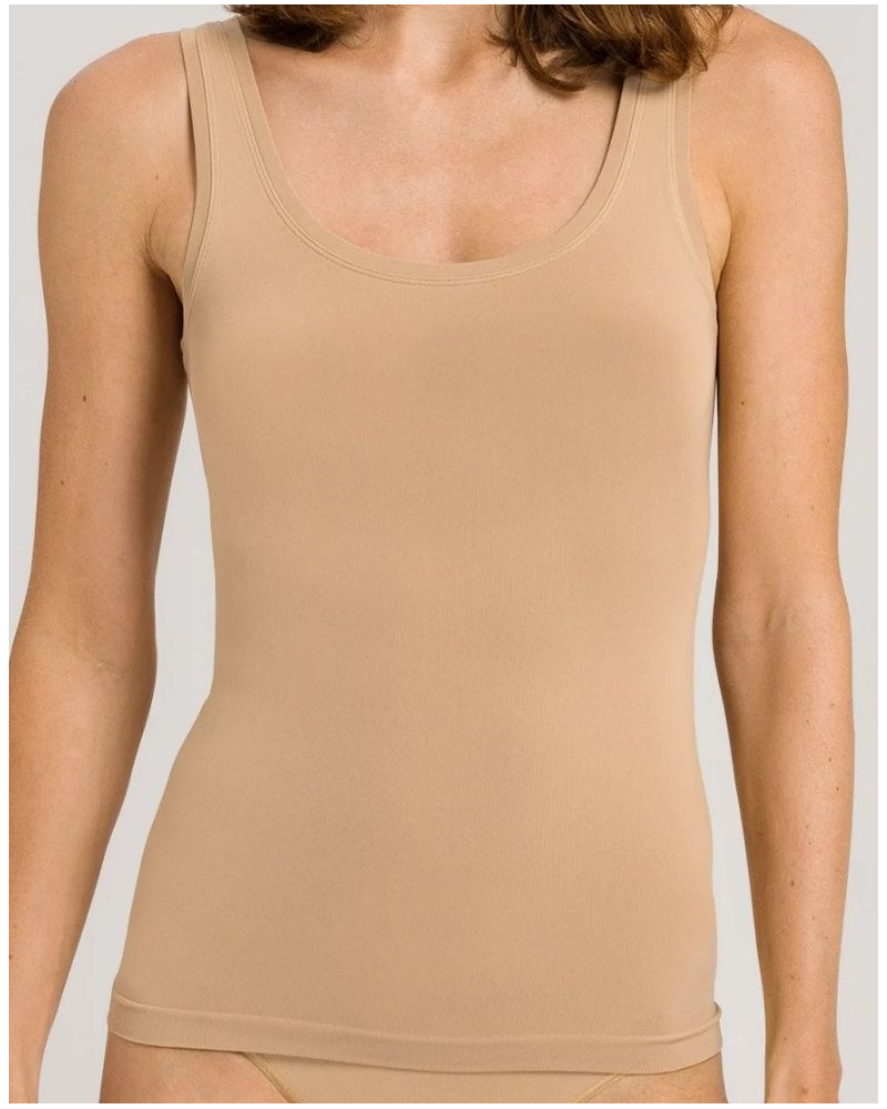 Camiseta mujeres correas anchas Hanro Touch Feeling (Beige)