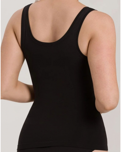 Women tank top wide straps Hanro Touch Feeling (Black)