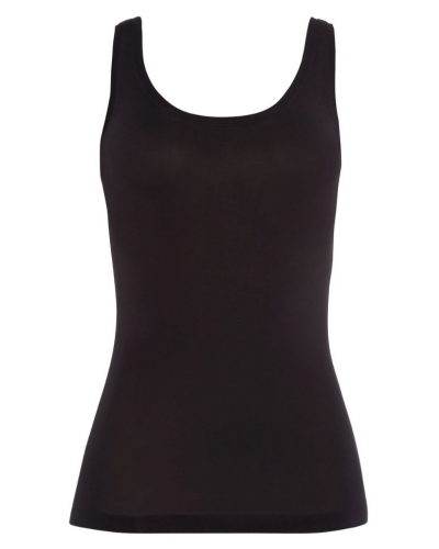 Débardeur femme bretelles larges Hanro Touch Feeling (Noir)