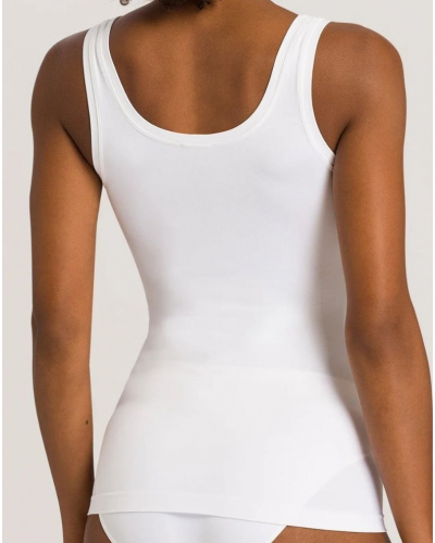 Camiseta mujeres correas anchas Hanro Touch Feeling (Blanco)