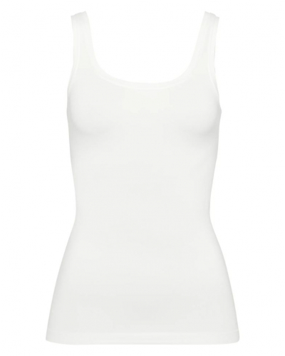 Débardeur femme bretelles larges Hanro Touch Feeling (Blanc)