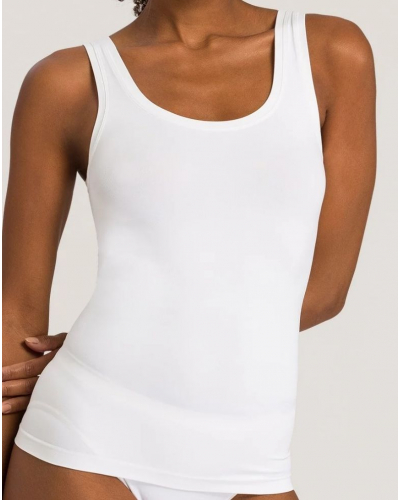 Women tank top wide straps Hanro Touch Feeling (White)