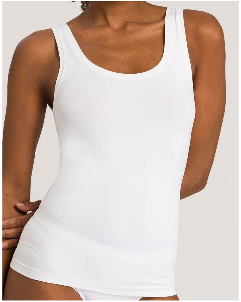 Camiseta mujeres correas anchas Hanro Touch Feeling (Blanco)