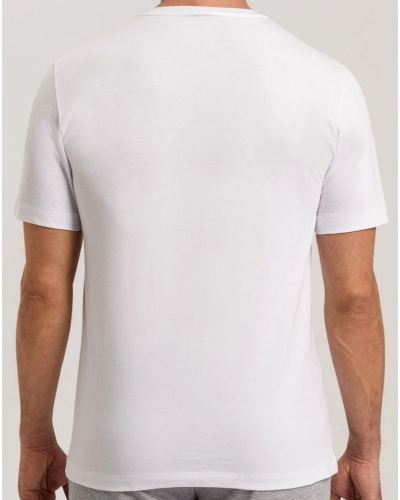 T-shirt homme 100% coton manches courtes Hanro Living Shirts (Blanc)