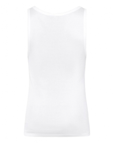 Men 100% Cotton tank top Hanro Cotton Pure (White)
