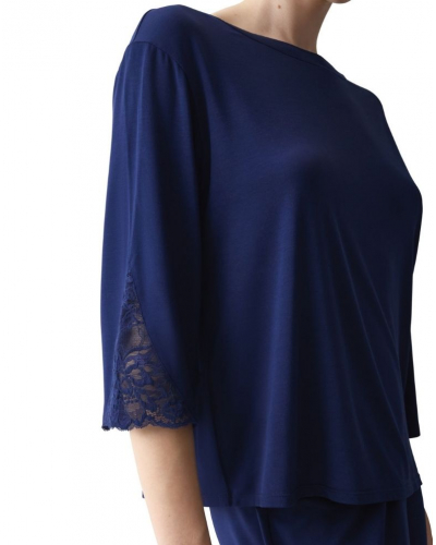 3/4 Sleeve modal top pajama Nuit Triumph (Admiral)