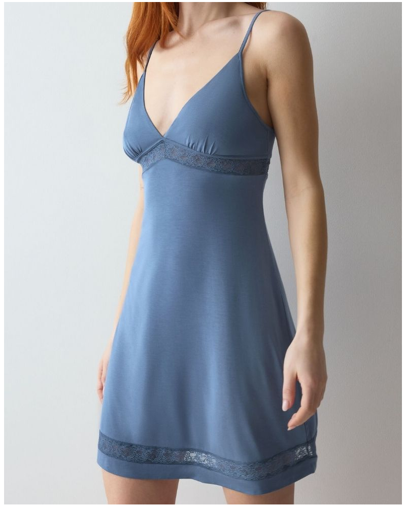 Camisón de modal Nuit Triumph (Indigo Veil)