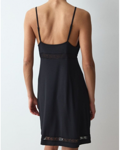 Chemise de nuit en modal Nuit Triumph (Noir)