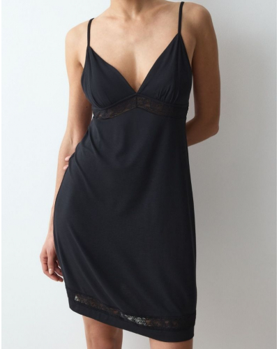 Camisón de modal Nuit Triumph (Negro)