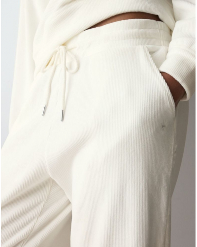 Pantalones de terciopelo Nuit Triumph (Silk White)