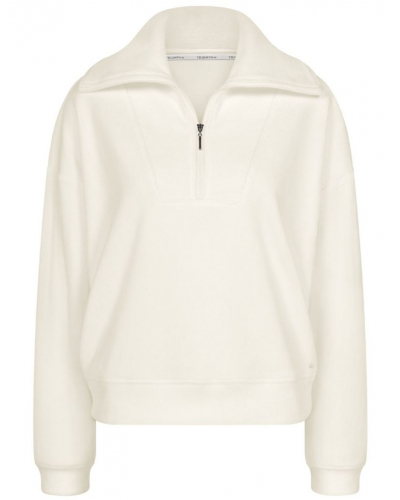 Velvet long-sleeved sweatshirt Nuit Triumph (Silk White)