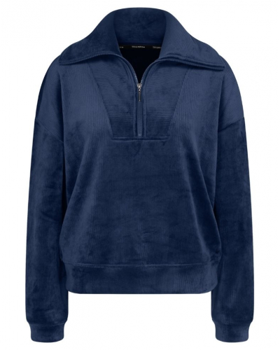 Velvet long-sleeved sweatshirt Nuit Triumph (Admiral)