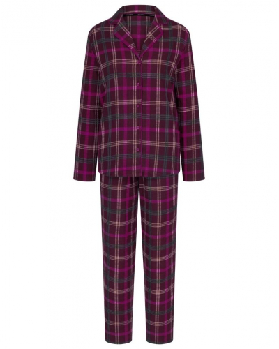 Pyjama Boyfriend 100% coton Nuit Triumph (Red Dark Comb)