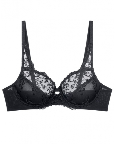 Underwired triangle bra Triumph Amourette Berry (Black)