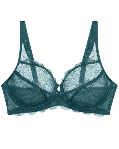 Underwired triangle bra Triumph Amourette Sparkle (Teal Green)